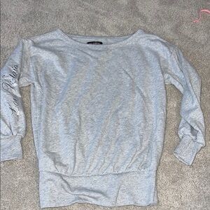 Victoria's Secret Light Gray Long Sleeve Top